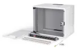 DIGITUS SOHO Pro DN-49204-SET 19" 9U sieninis tinklo rinkinys su priedais, 540 x 400 mm, pilkas