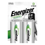 Energizer Įkraunamos NiMH D tipo baterijos 2500mAh &ndash; 2 vnt. pakuotė