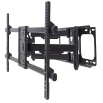 Manhattan sieninis laikiklis TV ir monitoriams (Full Motion), ekranams nuo 37&Prime; iki 75&Prime;, VESA 200&times;200&ndash;800&times;400 mm, maks. 75 kg, juodas, viso gyvenimo garantija
