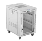 Laisvai pastatomas serverio spintos korpusas LANBERG FF01-6815-12SL 15U, 600&times;800&times;922 mm, 1200 kg, IP20, pilkas