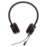 Jabra Evolve 20 SE Ausinės su mikrofonu, laidinės, USB-C / USB-A, juodos