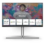 AOC U32U3CV monitor kompiuterinis 80 cm (31,5 colio) 3840 x 2160 pikselių 4K Ultra HD LCD juodas