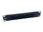&Scaron;epečių skydas Equip 10 col. 1U juodas plieninis 25,4 mm plotis