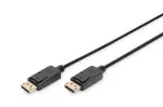 DIGITUS DisplayPort jungiamasis laidas, DP M/M, 5m su fiksatoriumi, DP 1.1a, juodas