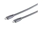S/CONN 13-47030 USB kabelis USB 3.2 Gen 2x2 2 m USB C pilkas