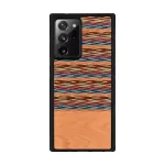 Man and wood apsauginis dėklas Samsung Galaxy Note20 Ultra rudas languotas juodas