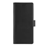 Krusell 62504 PhoneWallet dėklas su kortelių ki&scaron;enėmis, skirtas Samsung Galaxy A73 5G, 6,7", veganinė oda, 3 kortelių angos, juodas