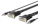 Vivolink PROVGAMCS1.8 vaizdo kabelio adapteris 1,8 m VGA (D-Sub) + 3,5 mm juodas