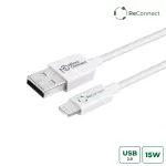 MicroConnect ECO-LIGHTNING0.15 Lightning laidas 0,15 m Baltas