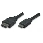Techly ICOC-HDMI-B-015 HDMI kabelis 1,8 m HDMI A (standartinis) &ndash; HDMI C (mini) juodas