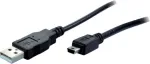 USB kabelis S/CONN 14-16035 USB 2.0 2m Mini-USB B USB A Juodas