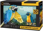 3D dėlionė cubicfun Mėlynkaklės aros, 88 detalės, modelis 306-DS1097H
