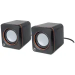 Manhattan 2600 Series 161435 garsiakalbių sistema, 2.0 stereo, maitinama per USB, 6 W RMS, 90 - 20000 Hz, juoda