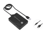 Conceptronic HUBBIES 4 prievadų USB 3.0/2.0 &scaron;akotuvas, 90 cm laidas, USB 3.2 Gen 1 (3.1 Gen 1) Type-A, juodas