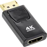 InLine keitiklis DisplayPort ki&scaron;tukas / HDMI lizdas, 4K/60Hz, su garsu