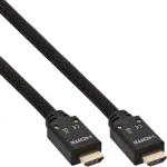 InLine HDMI aktyvus kabelis, HDMI-High Speed su Ethernet, M/M, nailono pynė, 15 m