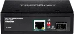 TRENDnet TI-PF11SFP &ndash; medijos keitiklis &ndash; GigE &ndash; 10Base-T, 100Base-TX, 1000Base-T &ndash; RJ-45 / SFP (mini-GBIC) &ndash; iki 40 km