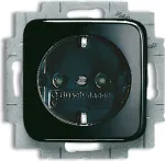 BUSCH JAEGER 2013-0-4706 - Ki&scaron;tukinis lizdas CEE 7/3 - 2P+E - Juoda - 250 V - 16 A - 71 mm