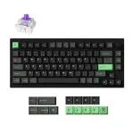 Mechaninė klaviatūra Keychron P1 H-M1Z 75% laidinis ir belaidis USB, RF, Bluetooth 5.2, RGB ap&scaron;vietimas, juoda, baterija iki 100 h, USB-C