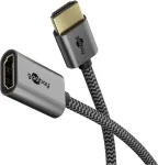 Ultra High-Speed HDMI-Flexiadapter, laidas juodas/auksinis