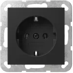Gira System 55 ki&scaron;tukinis lizdas Schuko 4188005, juodas, moduliniam montavimui