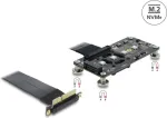 DELOCK PCI Express 3.0 x4 į M.2 Key M adapteris, 10 cm kabelis, modelis 64357