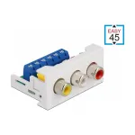 DeLOCK Easy 45 modulis 3 x RCA lizdas 22,5 x 45 mm