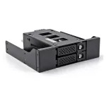 Slim Bay Wechselrahmen f&uuml;r 2 x 2.5? U.2 NVMe SSD mit 5.25? Rahmen