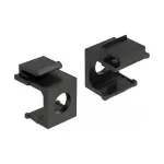DeLOCK 86403 keystone dangtelis, juodas, 8 mm praėjimas, 4 vnt.