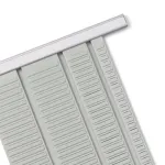 Nobo 1900403 planavimo skydelis T-kortelėms, 2 dydis, 54 lizdai, 64 x 960 mm, metalinis