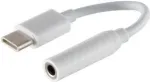 Mobiliojo telefono laidas ShiverPeaks BS14-05020, USB-C &ndash; 3,5 mm, 0,1 m, baltas
