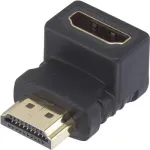 SpeaKa Professional HDMI adapteris [1x HDMI ki&scaron;tukas - 1x HDMI lizdas] 90&deg; kampu į vir&scaron;ų, paauksuoti kontaktai, SpeaKa Professional (SP-7870132)