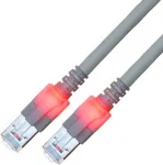 EasyLan saCon DualBoot LED pataisos laidas S/FTP Cat.6 0,5 m pilkas