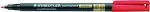Staedtler Lumocolor 319 raudonas plonas flomasteris