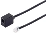 Telefono ilginimo laidas ShiverPeaks 70230-6/6 &mdash; modulinis RJ ISDN, 6/6 kontaktų, vakarinis ki&scaron;tukas
