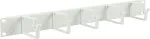 Lanview 1U 19 inch kabelių tvarkymo panelė, 5 kabliukai, balta (RAO100WH)