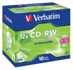 Verbatim CD-RW 12x 700 MB 10 vnt.