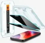 Spigen GLAS.TR &bdquo;EZ FIT&ldquo; 2 vnt. rinkinys iPhone 16 Pro Max / 17 Pro Max privatumo apsauginis stiklas