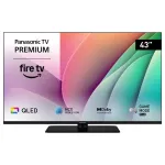 Panasonic TV-43W80AEZC 43 colių (109,2 cm) 4K UHD QLED Fire TV LED televizorius su HDR ir Multituner, juodas