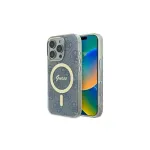 Guess GUHMP16XH4STB Kietasis dėklas, skirtas Apple iPhone 16 Pro Max 6,9 colio, mėlynas, IML, MagSafe