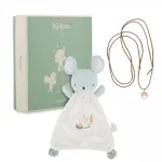 Kaloo 2-in-1 Dovanų Rinkinys (Pagalvėlė + Nė&scaron;tumo Bola Karoliai) Pelė Petites Chansons