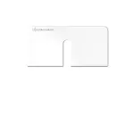 Kindermann Konnect Design Click Outlet Bezel Pure White RAL 9010 2-Port Keystone