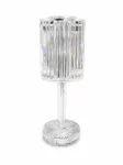 iLike Crystal Touch RGB LED stalinė lempa su Bluetooth garsiakalbiu, aplinkos naktine &scaron;viesa ir nuotolinio valdymo pulteliu