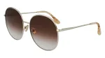 Victoria Beckham VB224S-702 moteri&scaron;ki akiniai nuo saulės Gold/Havana Brown Gradient 59mm