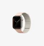 UNIQ Revix Reversible Magnetic Strap for Apple Watch Series 1/2/3/4/5/6/7/8/9/SE/SE2/SE3/Ultra/Ultra 2/Ultra 3 42/44/45/49mm, Pink-Beige