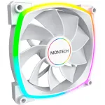 Montech RX140 PWM 140 mm ARGB korpuso ventiliatorius - Baltas