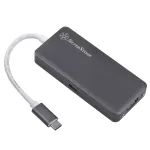 SilverStone SST-EP14C &ndash; USB 3.1 Type-C Gen1 stotelė su HDMI, 3x USB 3.1 Gen 1 Type-A, 1x USB 3.1 Gen 1 Type-C (PD 2.0 įkrovimas)