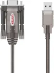UNITEK USB-A į RS232 serijinį keitiklio kabelį, DB9 ki&scaron;tukas, 1,5 m, juodas