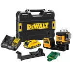 Lazerinis nivelyras DeWalt DCE089D1G18-QW žalias spindulys savaiminis niveliavimas 360&deg; su imtuvo suderinamumu