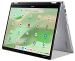 Acer Chromebook Spin 314 CP314-2HN-C57B 14 colių konvertuojamas 2-in-1 ne&scaron;iojamasis kompiuteris, Intel N100, 8GB RAM, 64GB eMMC, ChromeOS, voki&scaron;ka klaviatūra, Full HD jutiklinis ekranas, Wi-Fi 6